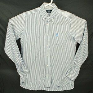 Psycho Bunny Button Down Shirt Long Sleeve Striped